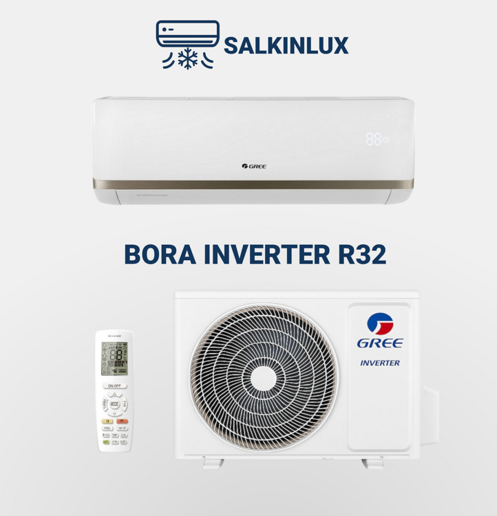 Кондиционер GREE BORA Inverter R32 18, инверторный, 50 м²